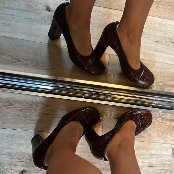 🛑 1 hour sale. Dolce & Gabbana, size 40 (US 9.5), Brown Rose, Floral Shoes - Picture 2 of 14
